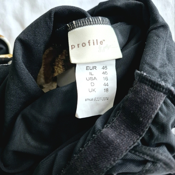 Profile by Gottex Animal Print One-Piece Swimsuit Beach Resort Spring Summer - Picture 6 of 6